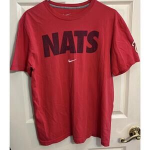 Washington Nationals Nike T Shirt Size Mens Large Red NATS